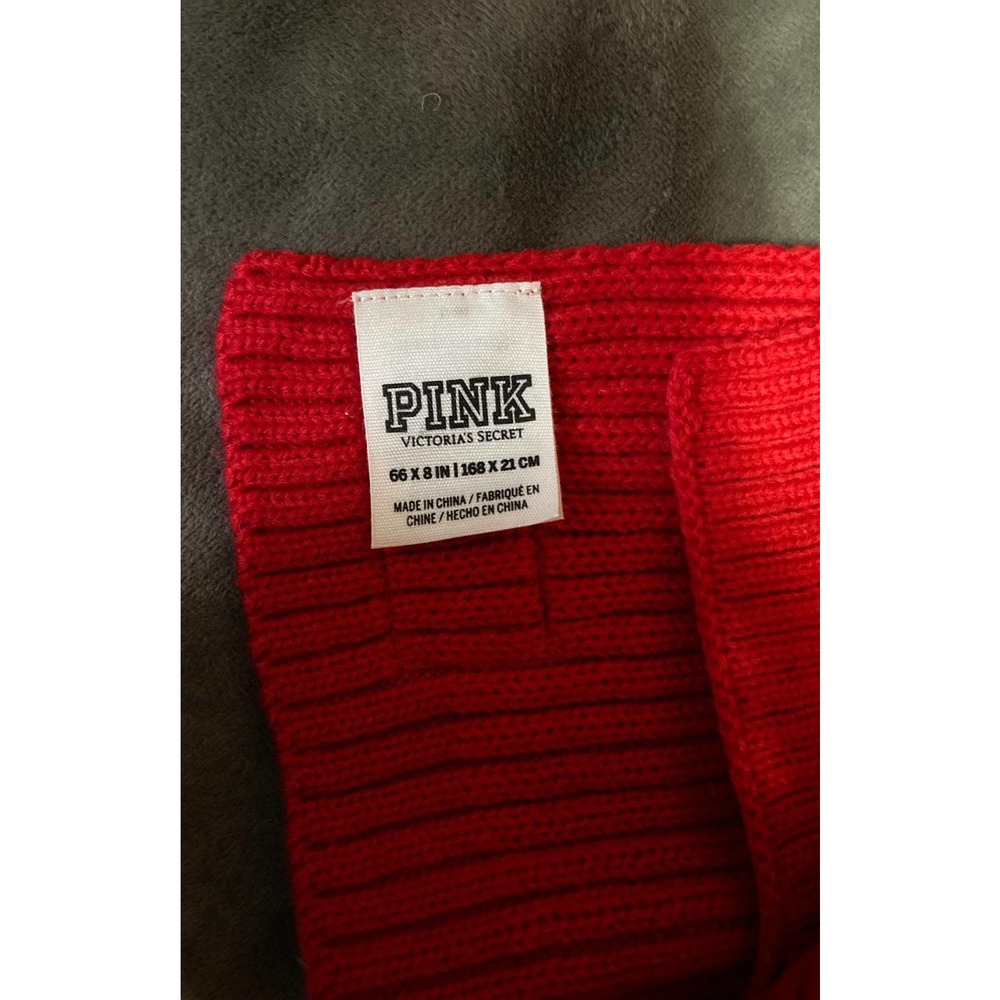 NWT Victoria Secret PINK Ribbed Scarf - Picture 3 of 3